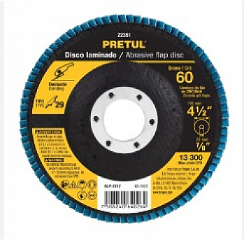 DISCO FLAP POLIFAN 4 1/2" GR60 22351 PRETUL