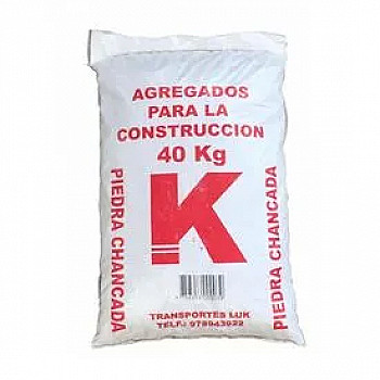 PIEDRA CHANCADA POR SACO