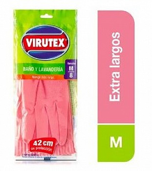 GUANTE LAVANDERIA ROSADO T/M VIRUTEX