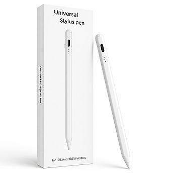 Lápiz Stylus Universal Recargable Pro para iOS y Android - Blanco