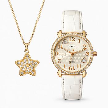 [Últimas Unidades] Set de Regalo Premium: Reloj de Dama y Collar Elegante