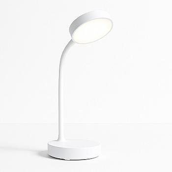 Lámpara de Escritorio LED Minimalista con Brazo Flexible - Blanco