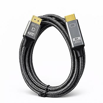 Cable Adaptador DisplayPort a HDMI 8K – 2 Metros Trenzado