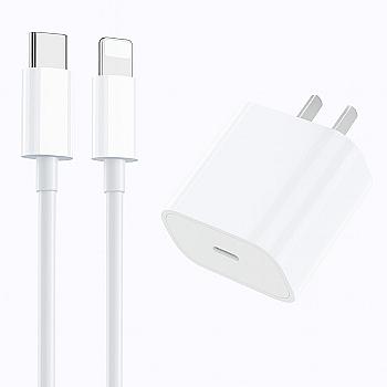 Combo Cargador Carga Rápida 20W para iPhone – Cubo + Cable