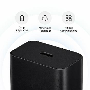 Combo Cargador Súper Carga Rápida 45W para Samsung – Cubo + Cable USB-C a USB-C