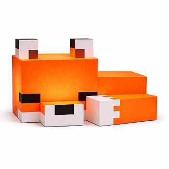 Lámpara LED Minecraft – Diseño Zorro Pixelado (Luz de Noche)