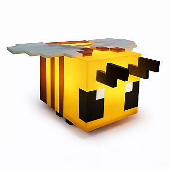 Lámpara LED Minecraft – Diseño Abeja Pixelada (Luz de Noche)