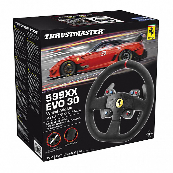 Volante Thrustmaster T300 Ferrari Integral Alcantara Edition PS PC con  pedales