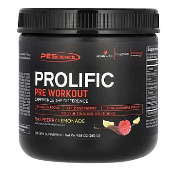 Pre Workout Prolific Raspberry Lemonade (PEScience) 280gr