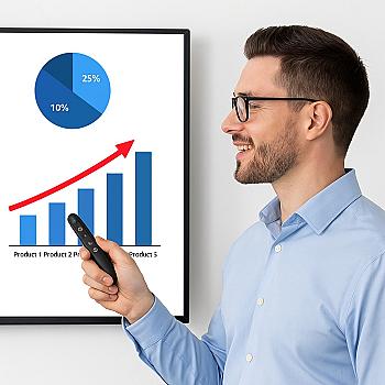 Puntero Presentador Inalámbrico USB con Láser – Control Remoto Profesional