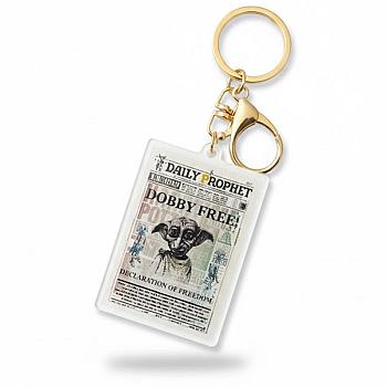 Llavero Lenticular 3D Harry Potter - Edición "El Profeta" (Dobby Free / Dumbledore)