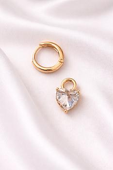 ARETE DORADO CORAZON DE CRISTAL
