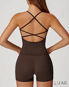 Conjunto Alessia Marrón