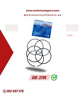 ANILLOS ZS250 II /MAVILA250 70MM STD. (DHF DOBLE+CROMADO)