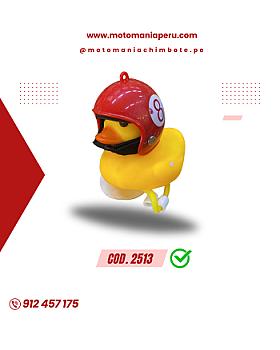 PATITO MOTERO +C/CASCO + LUZ/SONIDO - MULTICOLOR