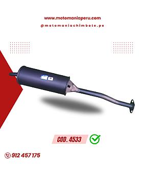 SILENCIADOR  (TUBO ESCAPE) - CARGUERO COMPLETO GRIS