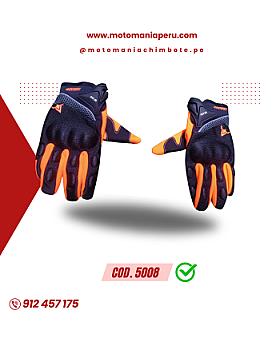 GUANTE LARGOS- NEGRO/NARANJA - L