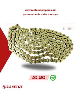 CADENA ARRASTRE DORADA CON ORING - 520H/126L