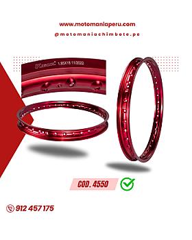 ARO #18- 1.85 - ALUMINIO ROJO