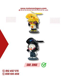 ADORNO PATITO -C/CASCO AMARILLO Y NEGRO