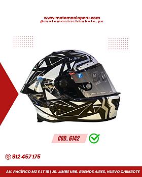 CASCO XL - KIGCOL - BLANCO + VISOR GRATIS