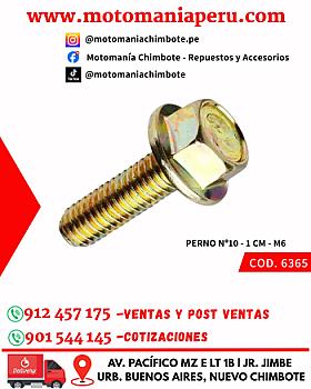 PERNO Nº10 - 1 CM - M6