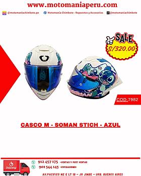 CASCO M - SOMAN STICH - AZUL