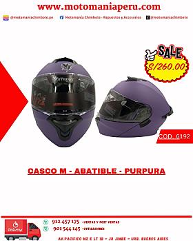 CASCO M - ABATIBLE - PURPURA