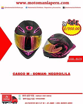 CASCO M - SOMAN- NEGRO/LILA