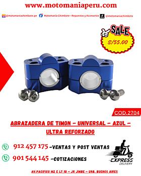 ABRAZADERA DE TIMON - UNIVERSAL - AZUL - ULTRA REFORZADO