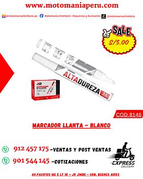 MARCADOR LLANTA - BLANCO