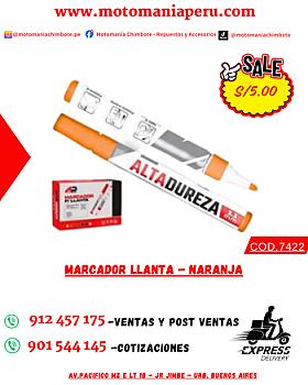 MARCADOR LLANTA - NARANJA