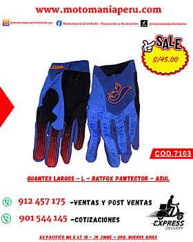 GUANTES LARGOS - L - BATFOX PAWTECTOR  - AZUL