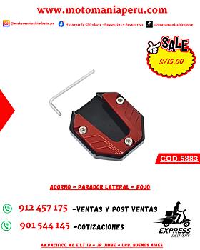 ADORNO - PARADOR LATERAL - ROJO