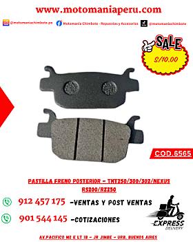 PASTILLA FRENO POSTERIOR - TNT250/300/302/NEXUS RS200/RZ250