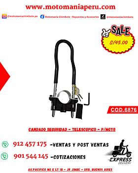 CANDADO SEGURIDAD - TELESCOPICO - P/MOTO