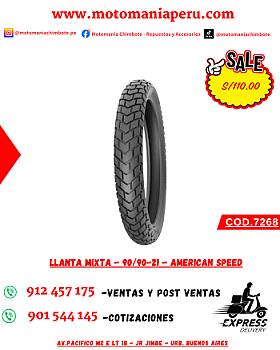 LLANTA MIXTA 21 -90/90 - AMERICAN SPEED