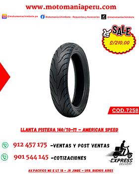 LLANTA PISTERA 17-140/70 - AMERICAN SPEED