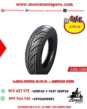 LLANTA PISTERA 10-90/90 - AMERICAN SPEED