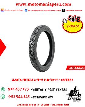 LLANTA PISTERA 17-2.75 o 80/90-17 - SAFEWAY