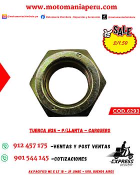 TUERCA #24 - P/LLANTA - CARGUERO
