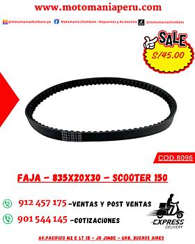 FAJA - 835X20X30 - SCOOTER 150