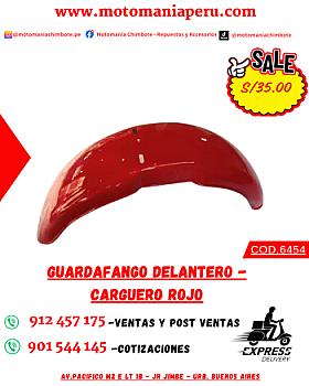 GUARDAFANGO DELANTERO - CARGUERO ROJO