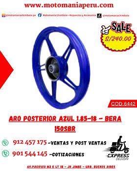 ARO POSTERIOR AZUL 1.85-18 - BERA 150SBR