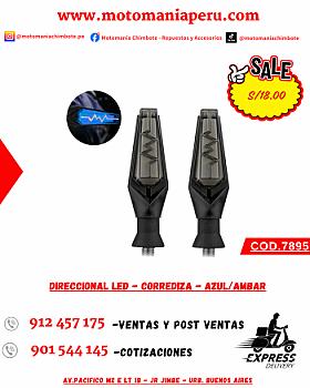 DIRECCIONAL LED - CORREDIZA - AZUL/AMBAR