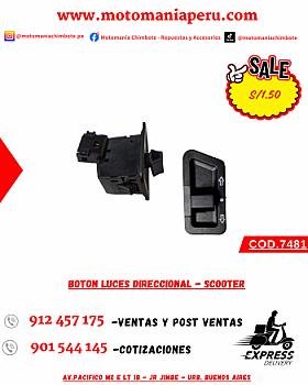 BOTON LUCES DIRECCIONAL - SCOOTER