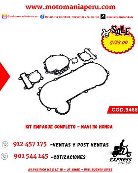 KIT EMPAQUE COMPLETO - NAVI 110 HONDA