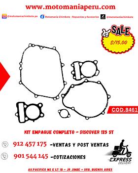 KIT EMPAQUE COMPLETO - DISCOVER 125 ST