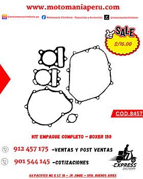 KIT EMPAQUE COMPLETO - BOXER 150