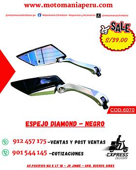 ESPEJO DIAMOND - NEGRO